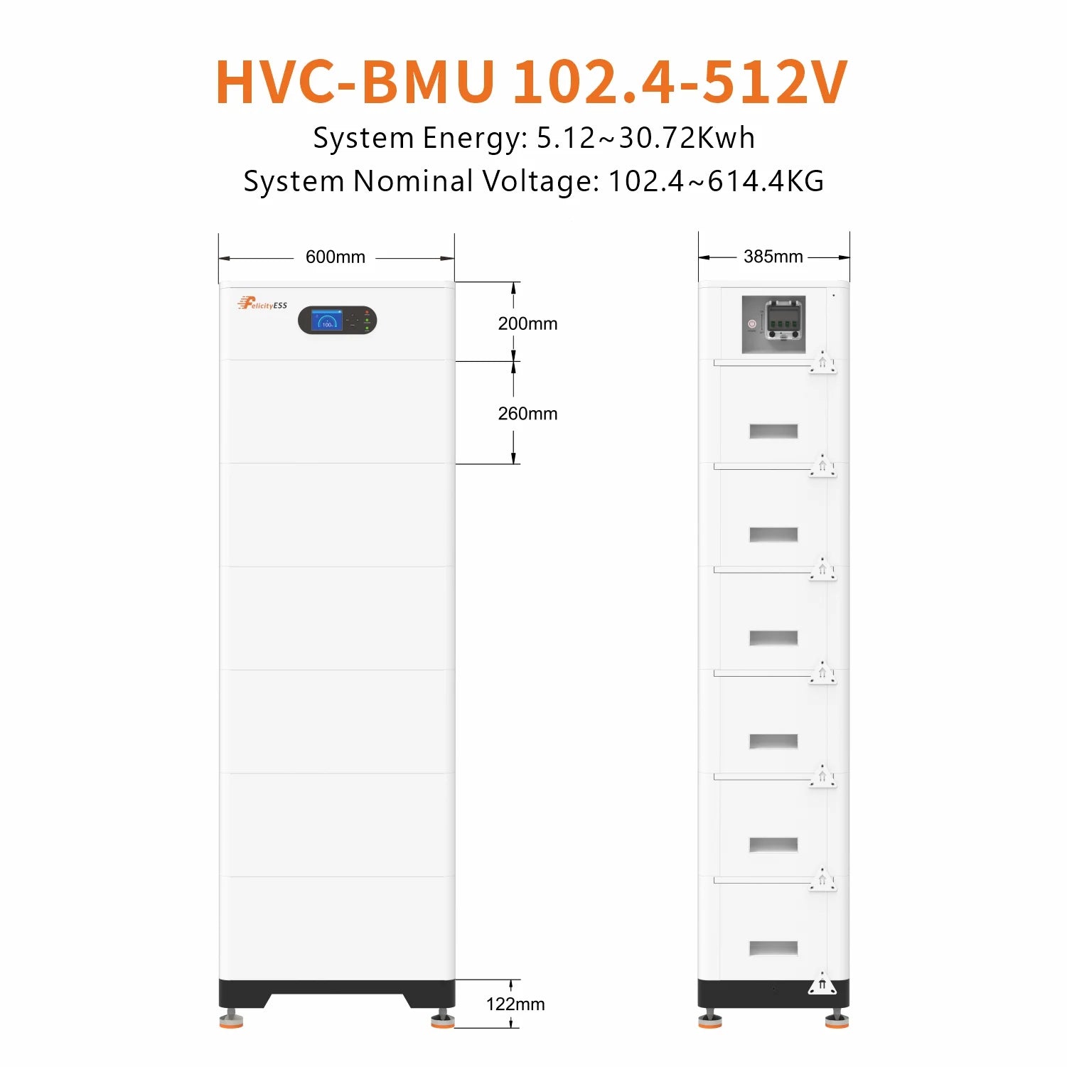 Guangdong Felicity New Energy Co., Ltd. - Speicher - LUX-X Battery Pack FLH96050SG1 2 Battery Module - Art. 34334