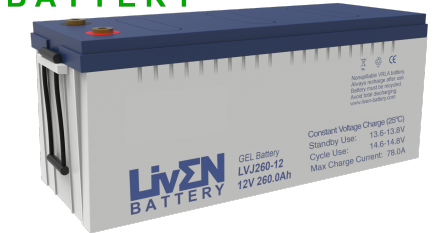 Liven Battery Iberica, S.L.U. - Speicher - LVJ260-12 LVJ260-12 - Art. 38159