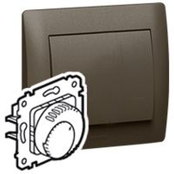 Legrand Raumthermostat 775684 Wechslerkontakt Galea dark bronze