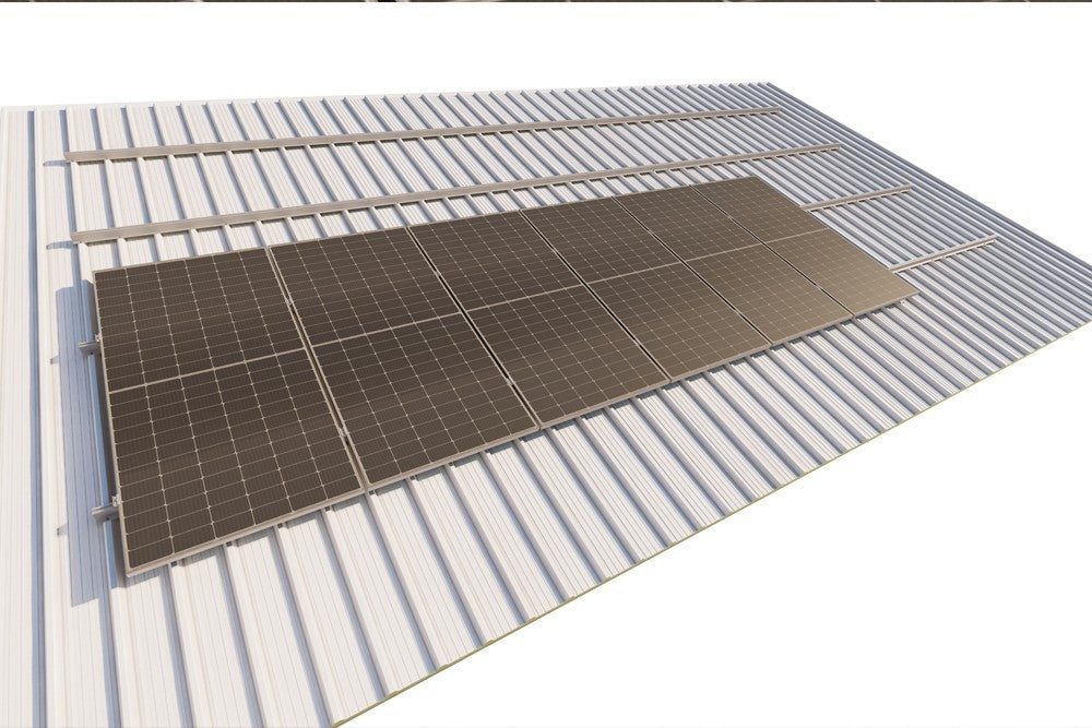 Alkor Alüminyum Enerji İnşaat San. ve Tic. A.Ş. - Montagesysteme - Length Profile on Sandwich Panel - Vertical Layout Length Profile on Sandwich Panel - Vertical Layout - Art. 10701