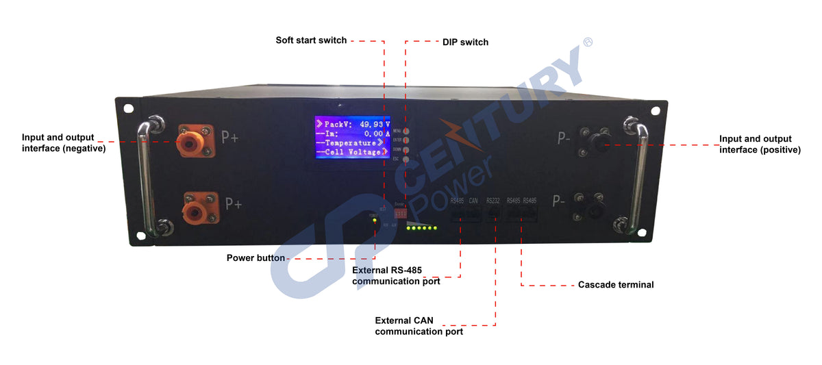 Tiger New Power Technology Co., Ltd. - Speicher - LiFePO4 48V50Ah 100Ah TC-LFP48100 - Art. 19893