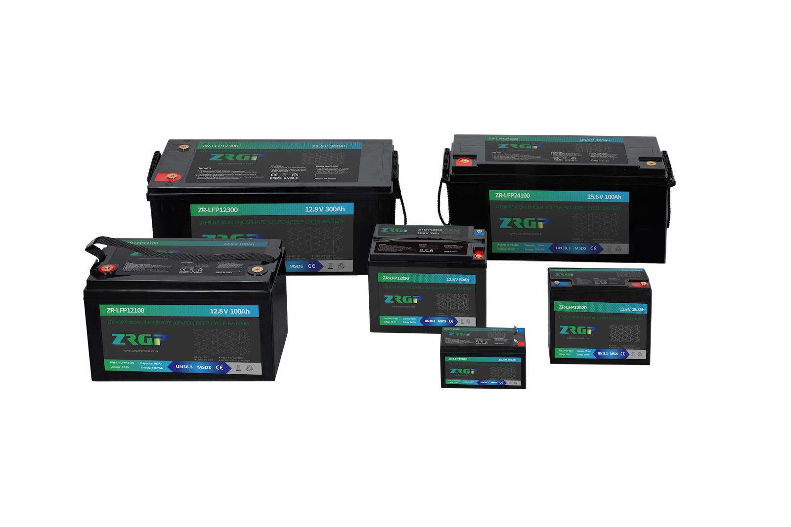 Zhongrui Green Energy Technology (Shenzhen) Co., Ltd. - Speicher - Lifepo4 Deep Cycle Battery ZR-LFP 12200H - Art. 17710