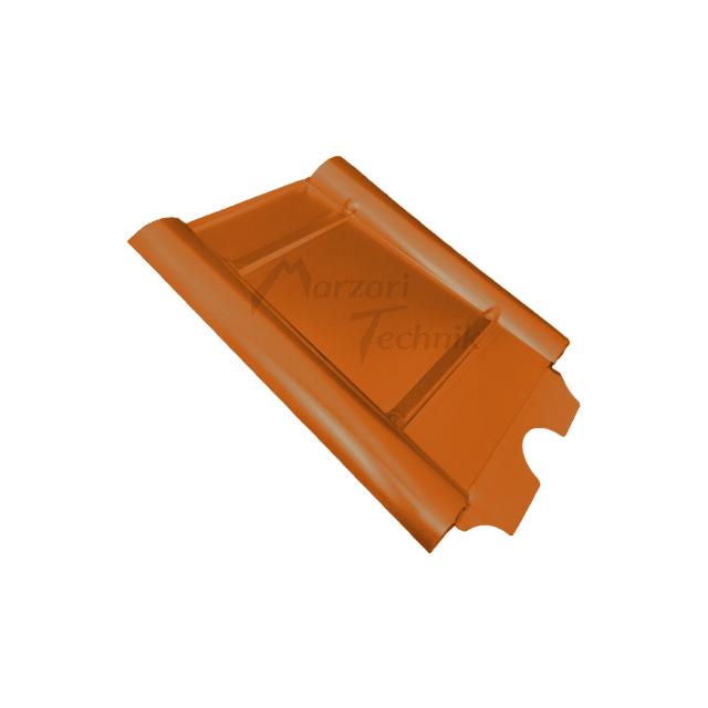 MARZARI Blechziegel MTP-BT-ROT, Typ Beton, Stahlblech-rot