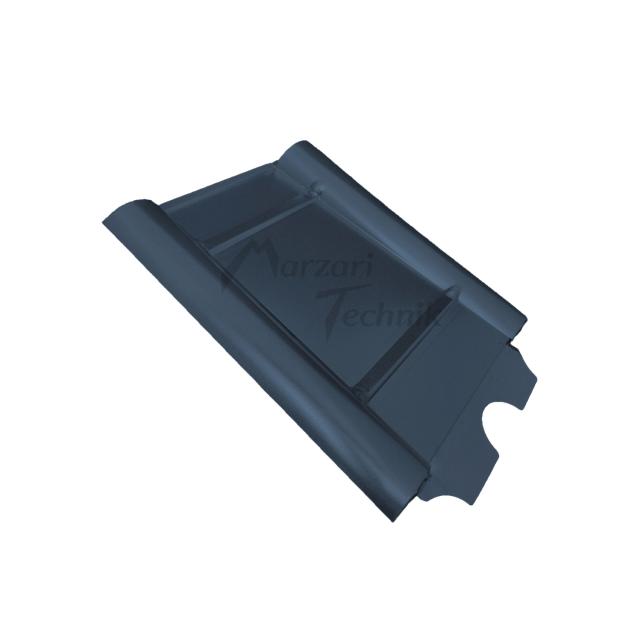 MARZARI Blechziegel MTP-BT-SG, Typ Beton, Stahlblech-schwarzgrau