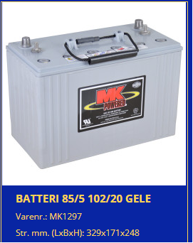 MK Gel Batterie E31 SLD G 12V 108Ah