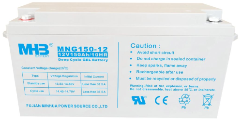 Fujian Minhua Power Source Co., Ltd. - Speicher - MNG 150-12 12V150AH MNG 150-12 12V150AH - Art. 2604