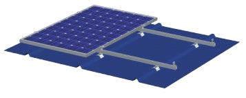 Mibet (Xiamen) New Energy Co., Ltd. - Montagesysteme - MRac Trapezoidal Metal Roof Clamp Solar PV Moun... MRac Trapezoidal Metal Roof Clamp Solar PV Mounting System (with Rail) - Art. 7898