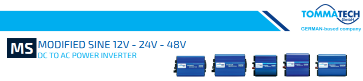 TommaTech GmbH - Wechselrichter - MS Series-12V MS-1500-12V - Art. 41091