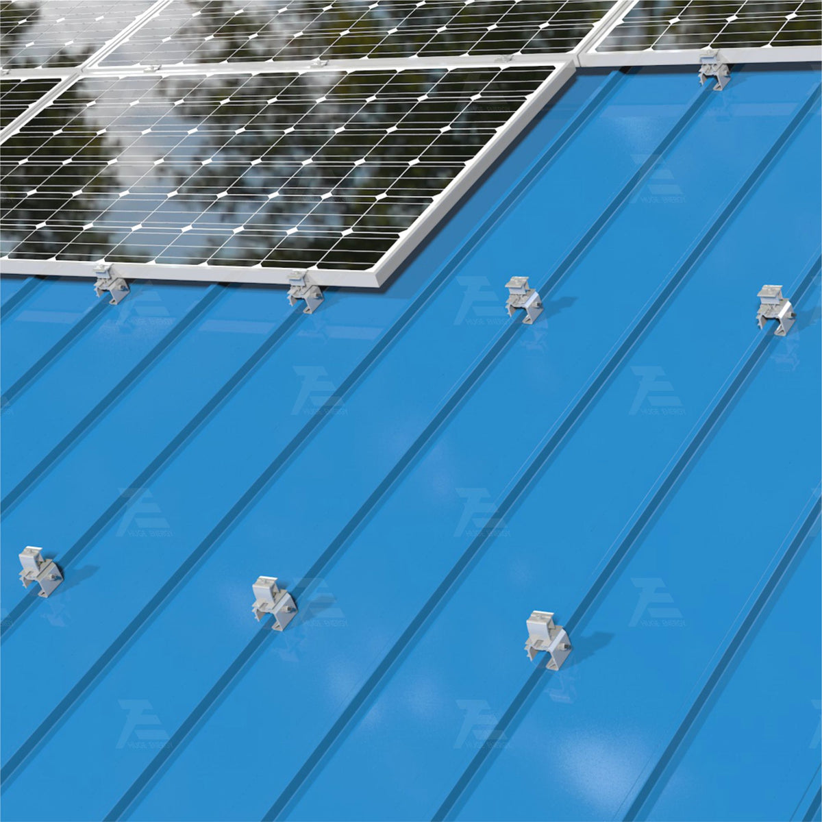 Xiamen Huge Energy Stock Co., Ltd. - Montagesysteme - Metal Roof Solar Mounting System-2 Metal Roof Solar Mounting System-2 - Art. 10233