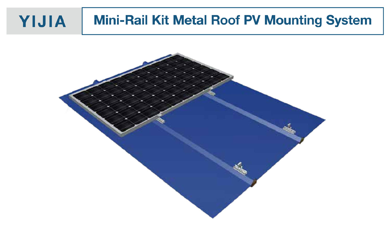 Beijing Yi Jia International Trading Co., Ltd - Montagesysteme - Mini-Rail Kit Metal Roof PV Mounting System Mini-Rail Kit Metal Roof PV Mounting System - Art. 10553