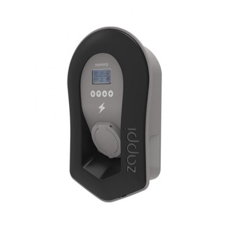 Myenergi ZAPPI-207UB V2 7kW Ladestation - Kabel ungebunden - Schwarz mit eingebautem Hub