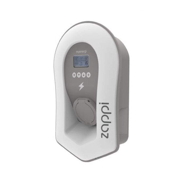 Myenergi ZAPPI-207UW V2 7kW Ladestation - Kabel ungebunden - Weiß mit eingebautem Hub