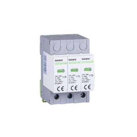 Noark DC-Überspannungsableiter Ex9UEP, Klasse I+II, In 6,25kA, 1000 V DC, Breite 3TE, für ungeerdete Netze