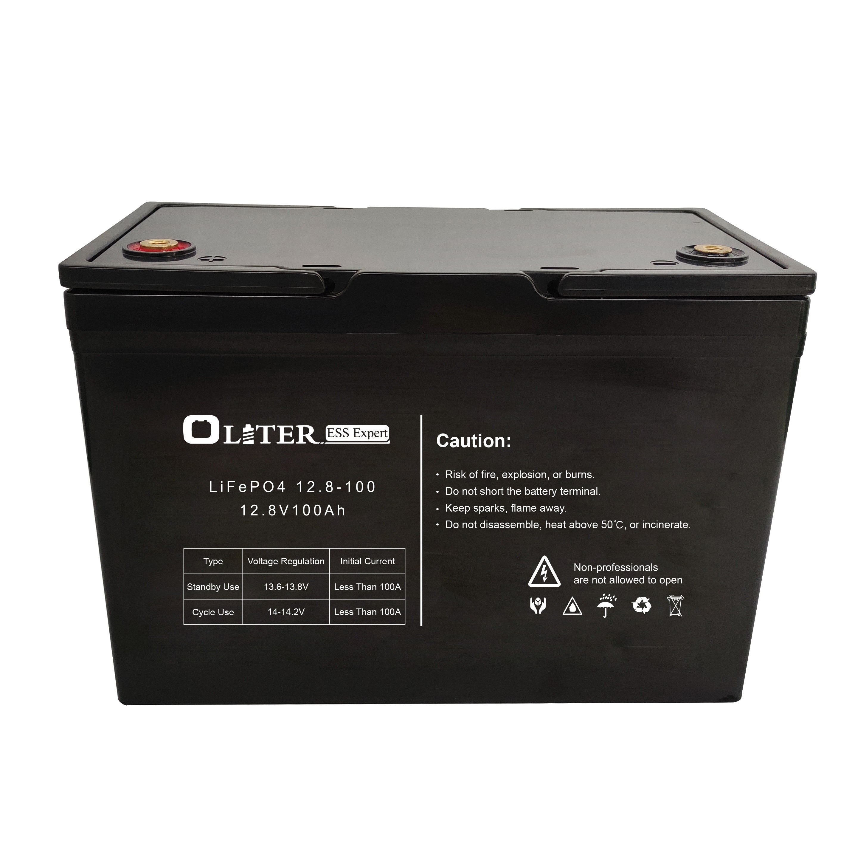 Jiangsu Oliter Energy Technology Co., Ltd. - Speicher - OLT-12.8V 100Ah LiFePO4 Battery 12,8V 100Ah Li-ion Battery - Art. 27587