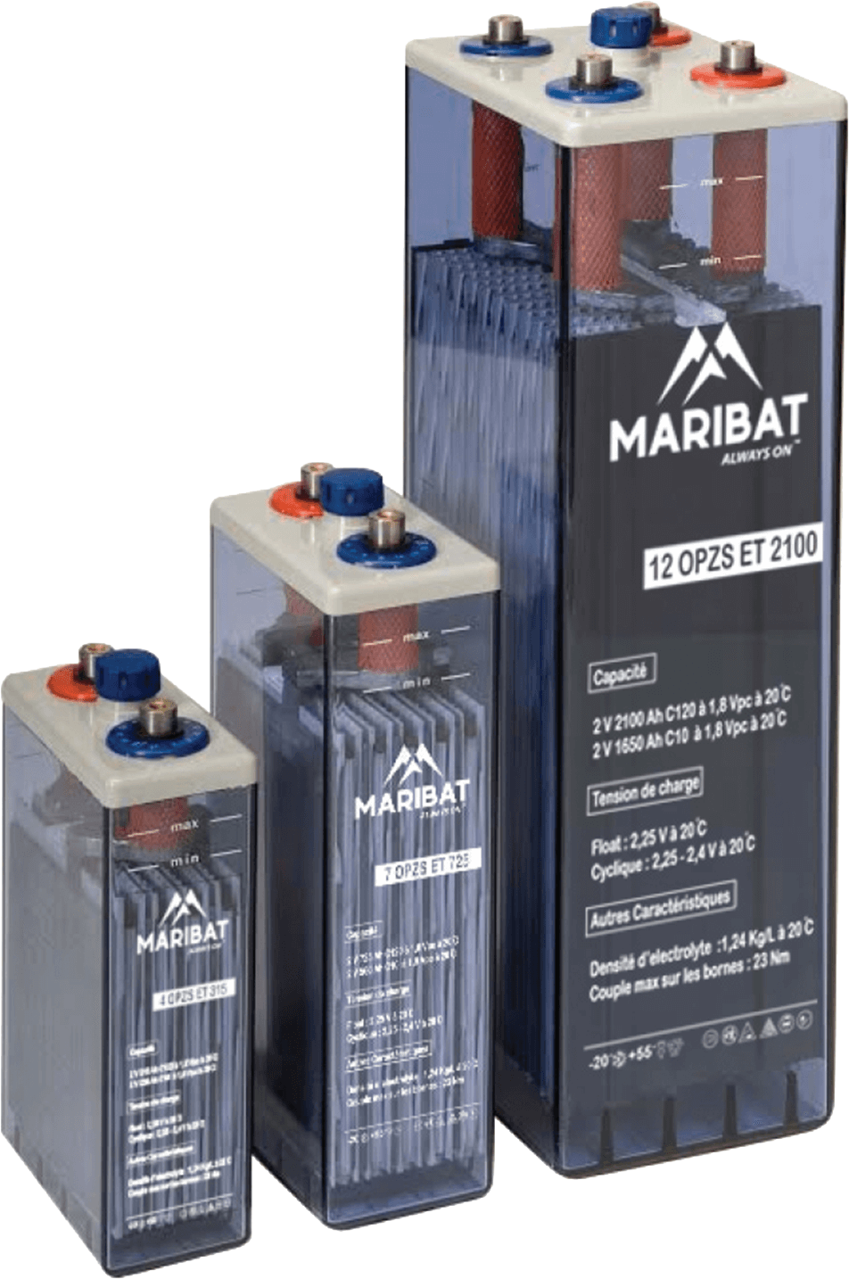 La Marocaine Industrielle des Batteries - Speicher - OPZS Series 14 OPZS 1925 - Art. 32640