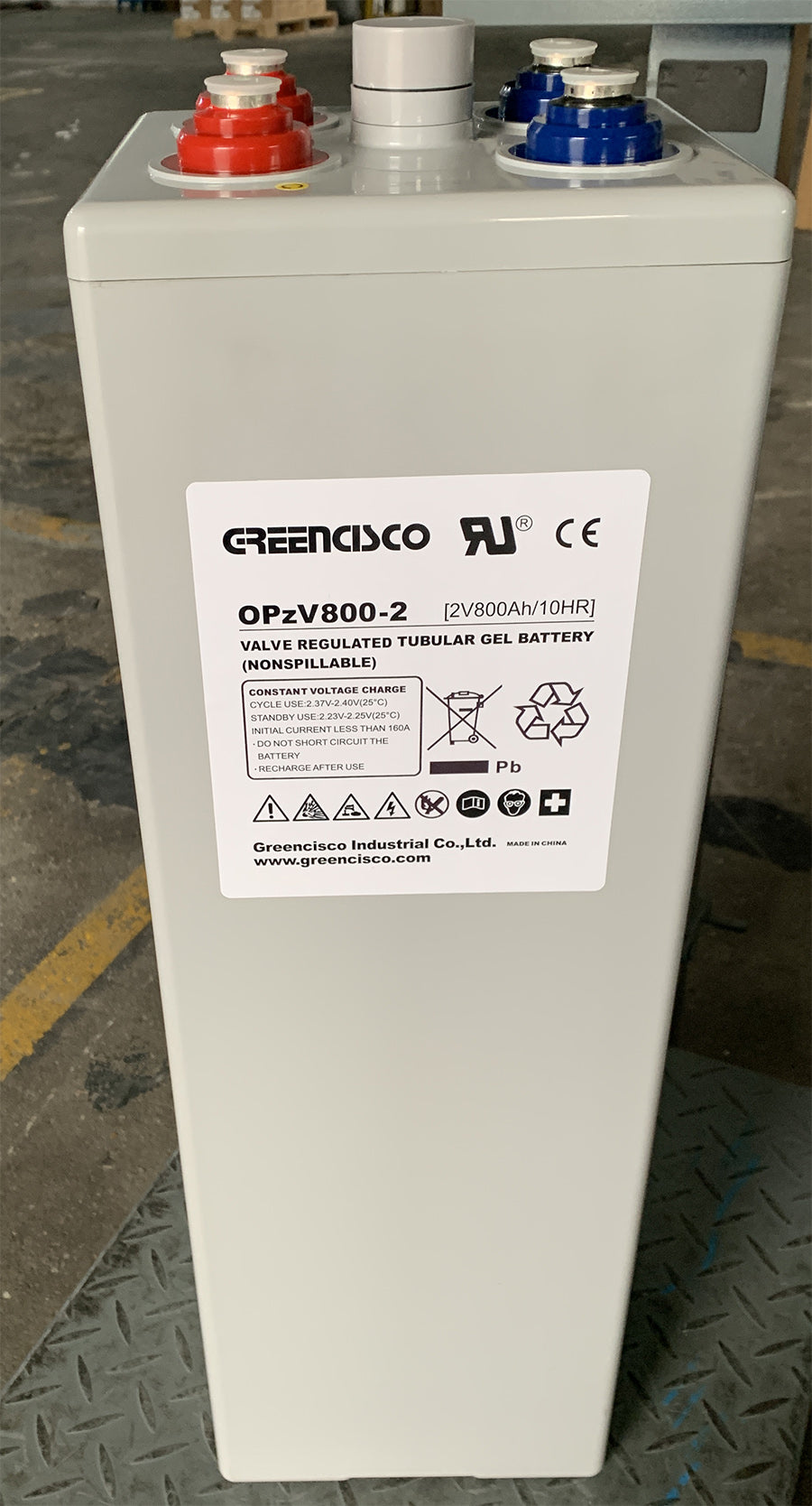 Greencisco Industrial Co., Ltd. - Speicher - OPzV 2-Volt Tubular Gel battery OPzV3000-2 - Art. 10781