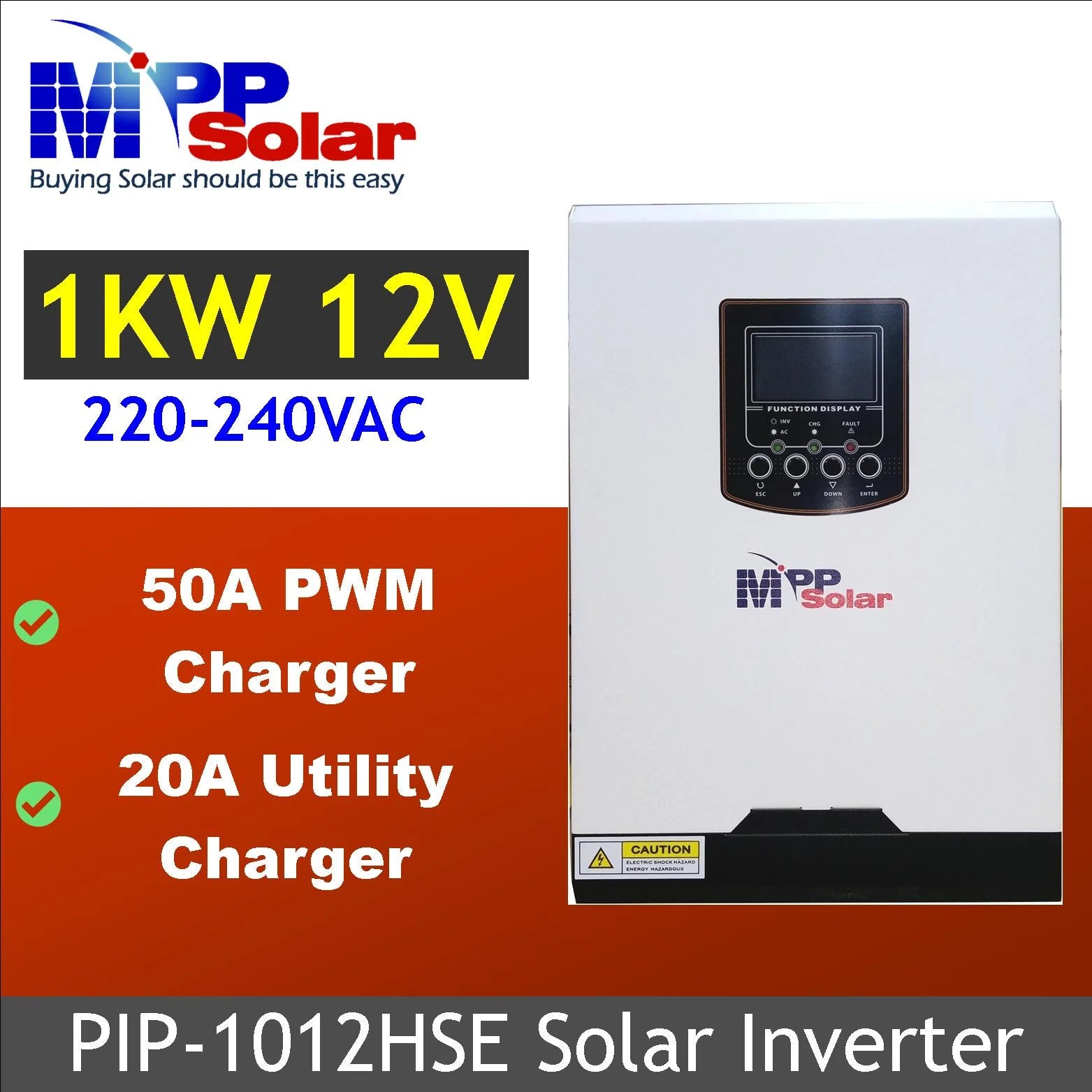 MPP Solar Inc - Wechselrichter - PIP-HSE/MSE PIP2424HSE1 - Art. 34133