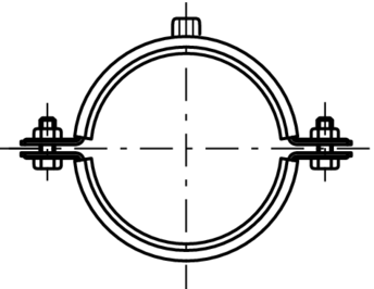ACO PIPE Rohrschelle mit Gew.