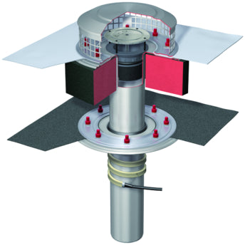 ACO Spin-Flachd.Abl.CrNi DN100