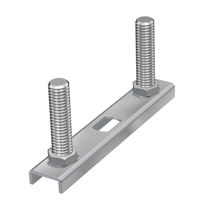 Flamco Rohrschelle BRS-A 1/8", 165-169 mm M8/M10, Edelstahl, m.Gummi