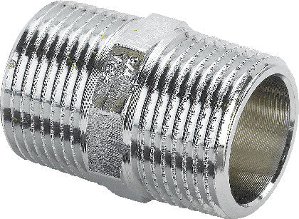 Viega Doppelnippel 3280 in R1/8 Rotguss verchromt