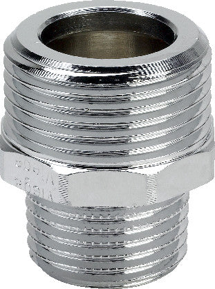 Viega Gewindestutzen 3247 in G1/2 x R3/8 Rotguss verchromt