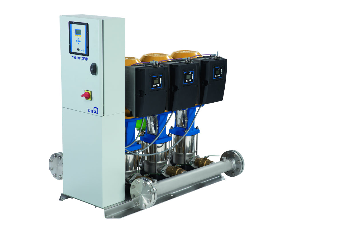 KSB Druckerhöhung Hyamat SVP 2/0606 B mit 2 Pumpen Movitec V 0606 B, 1,5 kW