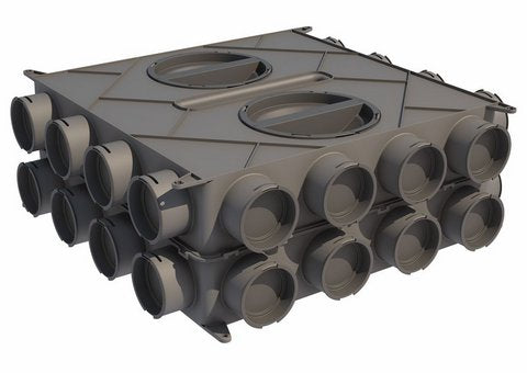 Junkers Zubehör Wohnungslüftung VK 160 Luftverteilkasten 210x590x590 Kunststoff