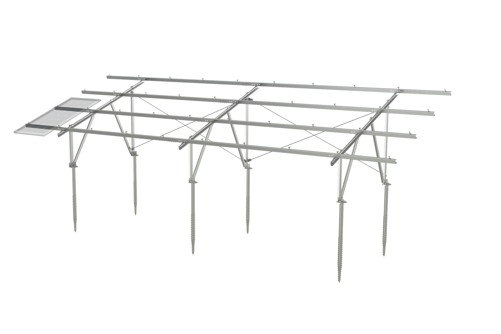 Clenergy (Xiamen) Technology Co., Ltd - Montagesysteme - PV-ezRack® SolarTerrace™ MAC PV-ezRack® SolarTerrace™ MAC - Art. 8180