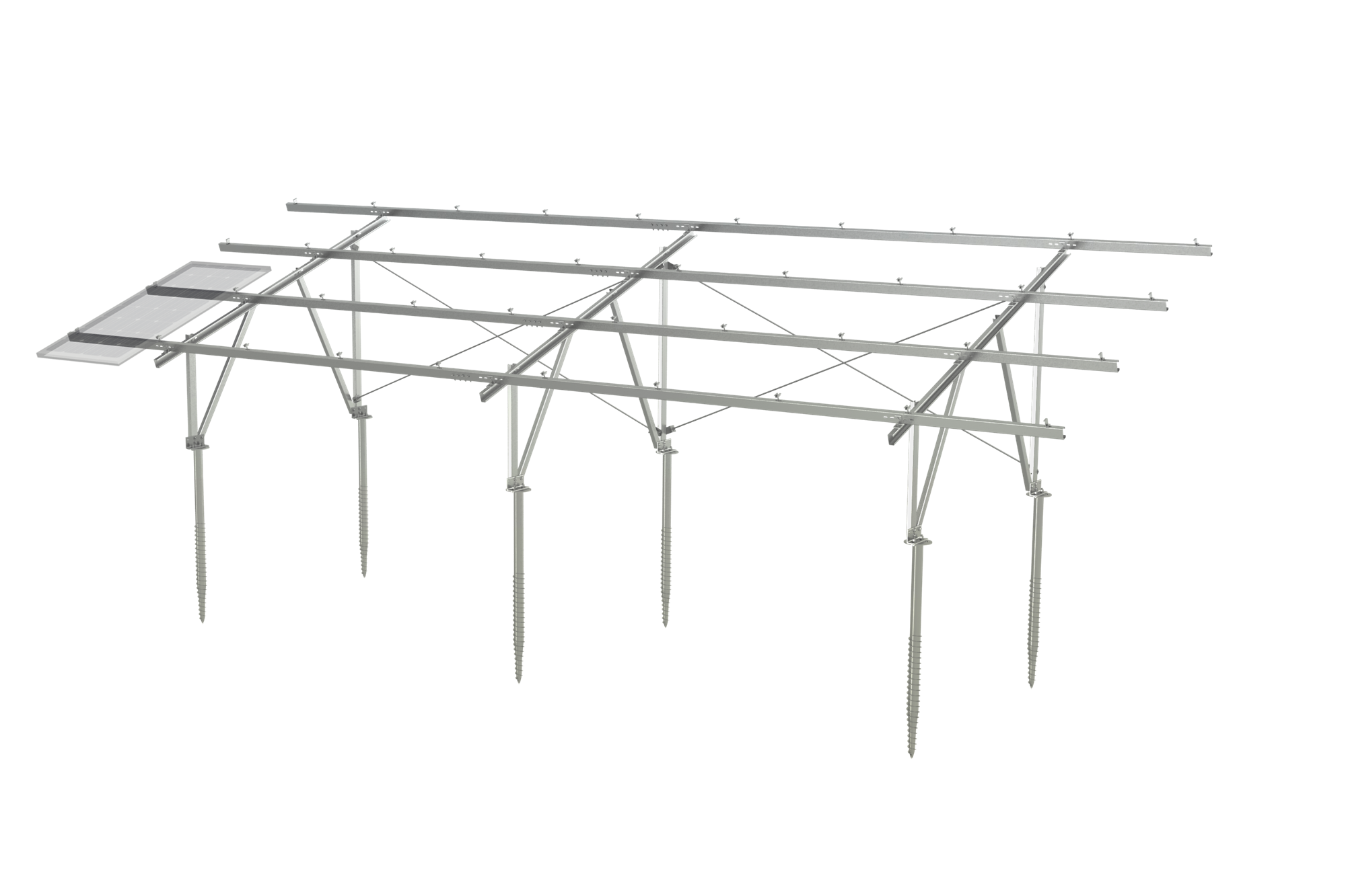 Clenergy (Xiamen) Technology Co., Ltd - Montagesysteme - PV-ezRack® SolarTerrace™ MAC PV-ezRack® SolarTerrace™ MAC - Art. 8180