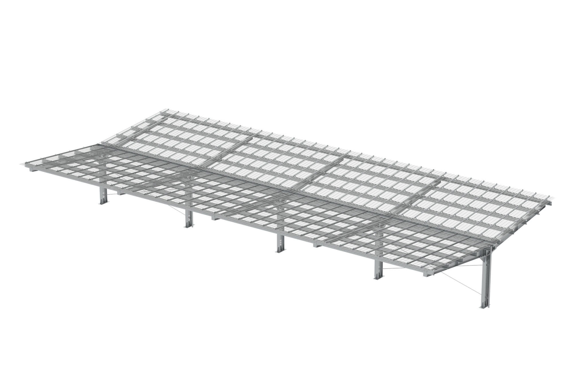Clenergy (Xiamen) Technology Co., Ltd - Montagesysteme - PV-ezRack® ezShade Razor Wings V-ezRack® ezShade Razor Wings - Art. 8203