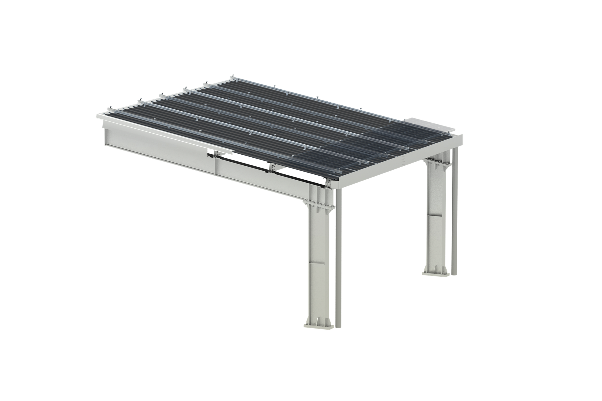 Clenergy (Xiamen) Technology Co., Ltd - Montagesysteme - PV-ezRack® ezShade Razor PV-ezRack® ezShade Razor - Art. 8204