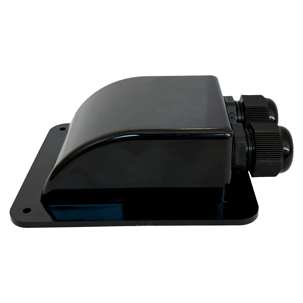 Eleksol Pasacables Doble para Caravana/embarcación (negro)
