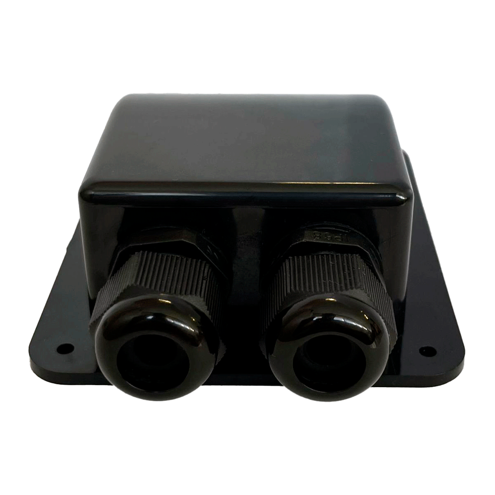 Eleksol Pasacables Doble para Caravana/embarcación (negro)