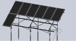 Anhui Hengrui New Energy Co., Ltd. - Montagesysteme - Pile Ground Mounting System Pile Ground Mounting System - Art. 5040