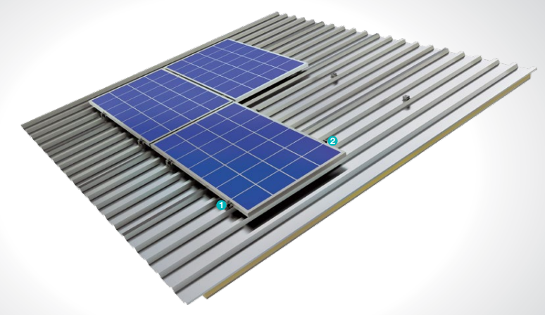 Kiraç Metal Ürünleri San. ve Tic. Ltd. Şti. - Montagesysteme - Pitched Roof Aluminum Mounting System KPT29 - Art. 8881