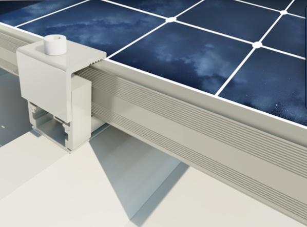 Pespa Alumin - Montagesysteme - Pitched Roof with Trapezoidal Metal Sheet and S... Pitched Roof with Trapezoidal Metal Sheet and Sandwich Panel U20 - Art. 9600