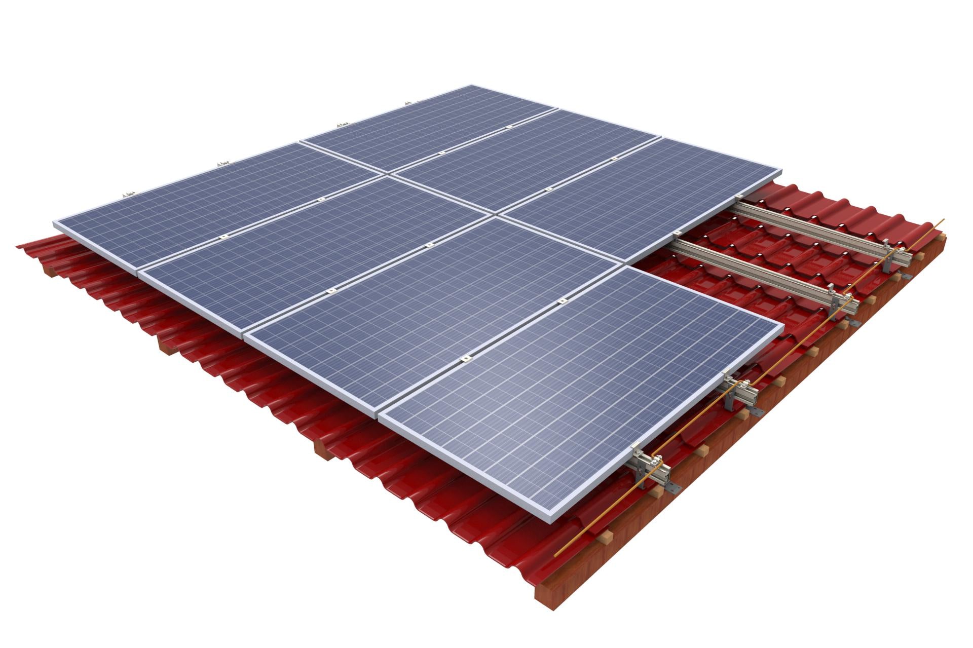 Xiamen Broad New Energy Technology Co., Ltd. - Montagesysteme - Pitched Tile Roman Roof solar mounting systems Tile Roof mounting systms - Art. 3771