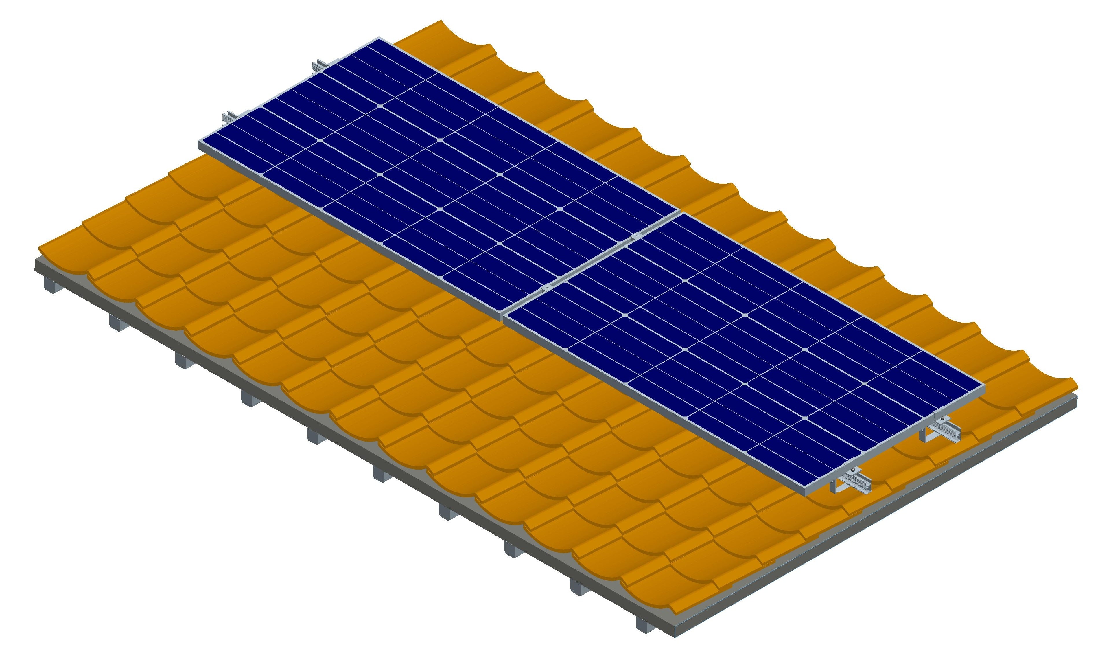 Xiamen Photons Solar Technology Co., Ltd. - Montagesysteme - Pitched Tile Roof Mounting System Pitched Tile Roof Mounting System - Art. 7144