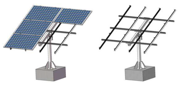Xiamen Solar First Energy Technology Co., Ltd. - Montagesysteme - Pole Ground Mounting System Pole Ground Mounting System - Art. 6615