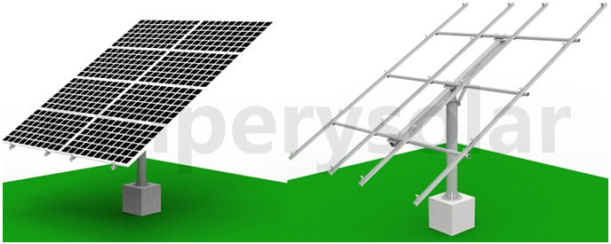 Xiamen Empery Solar Technology Co., Ltd. - Montagesysteme - Pole Mounting System Single Pole Mounting System - Art. 3105