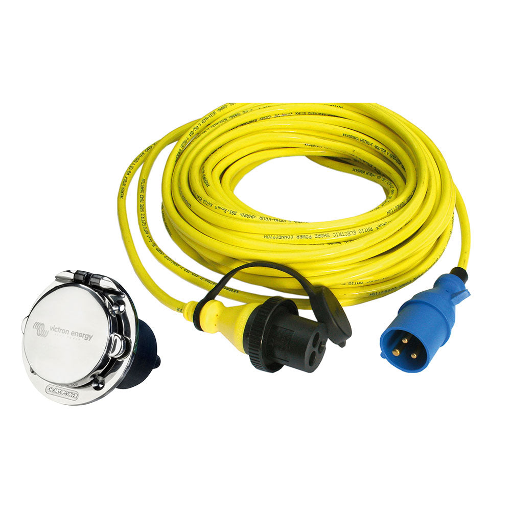 Victron Energy Entrada Toma Externa Con Tapa Inox 16A/250Vac (2p/3w)
