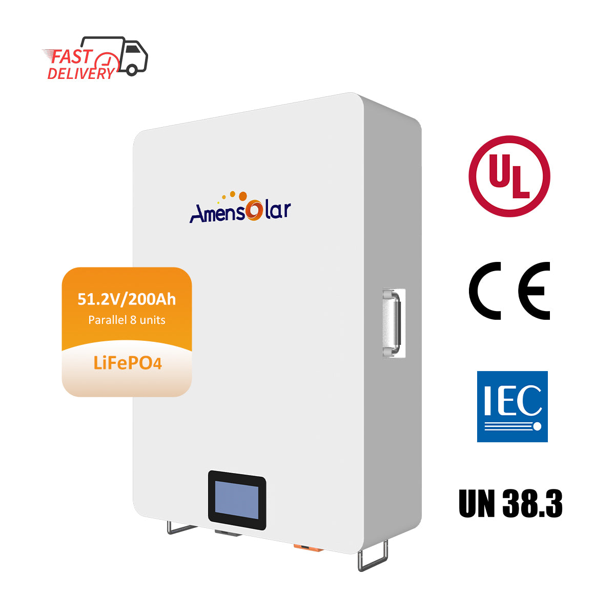 Amensolar Ess Co., Ltd - Speicher - Power Box 51.2V/200Ah/10.24KWh Wall Mounted LiF... Power Box A5120X2 - Art. 33528