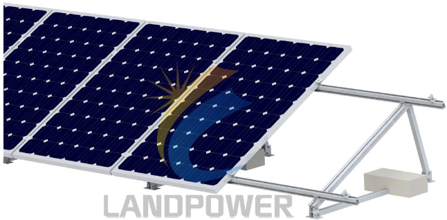 Xiamen Landpower Solar Technology Co., Ltd. - Montagesysteme - Pre-assembled Portrait Ballasted Mounting Pre-assembled Portrait Ballasted Mounting - Art. 2735