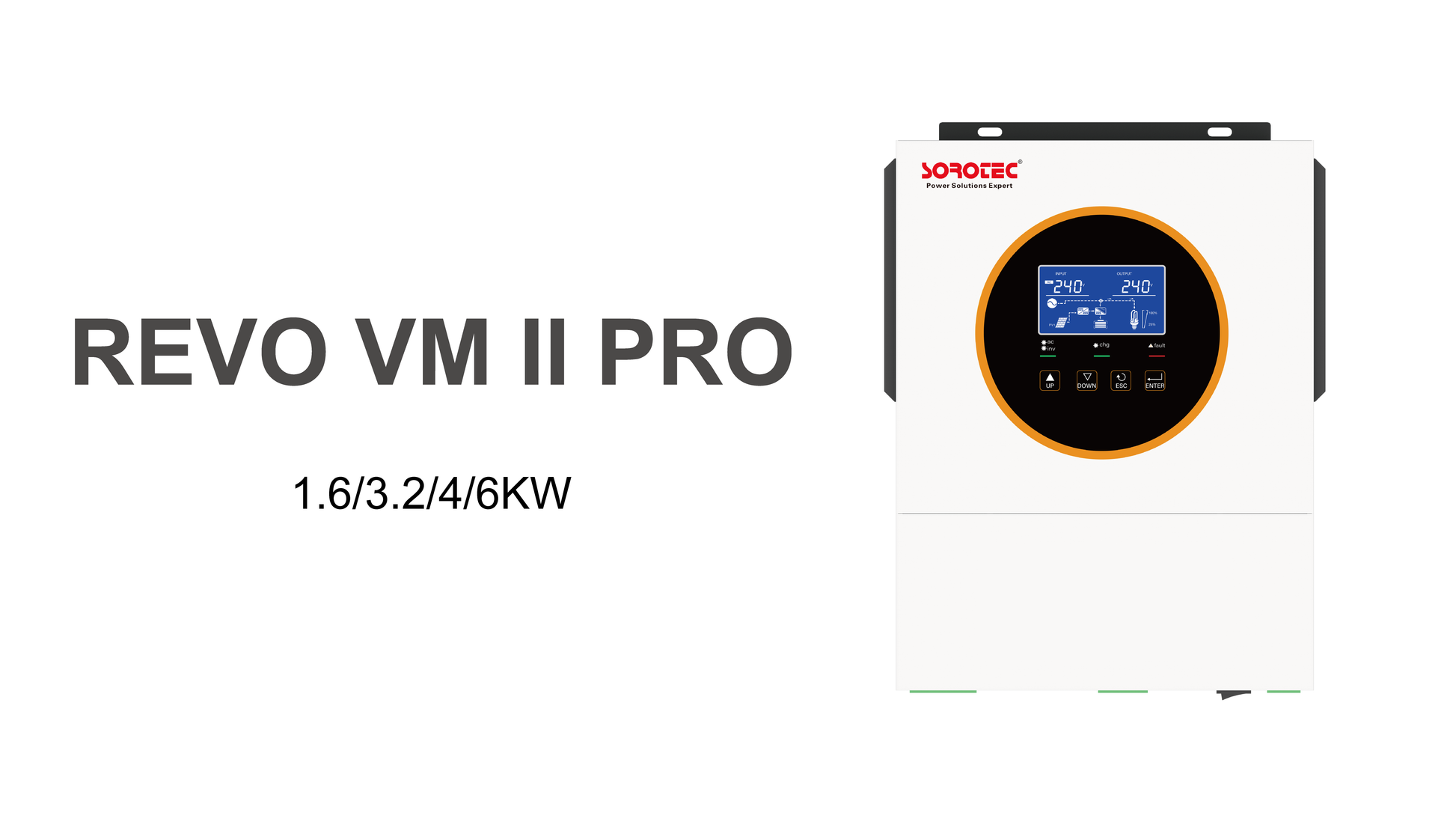 Shenzhen SORO Electronics Co., Ltd. - Wechselrichter - REVO VM II PRO Series 1.6/3.2/4/6KW REVO VM II PRO Series 6KW - Art. 57521
