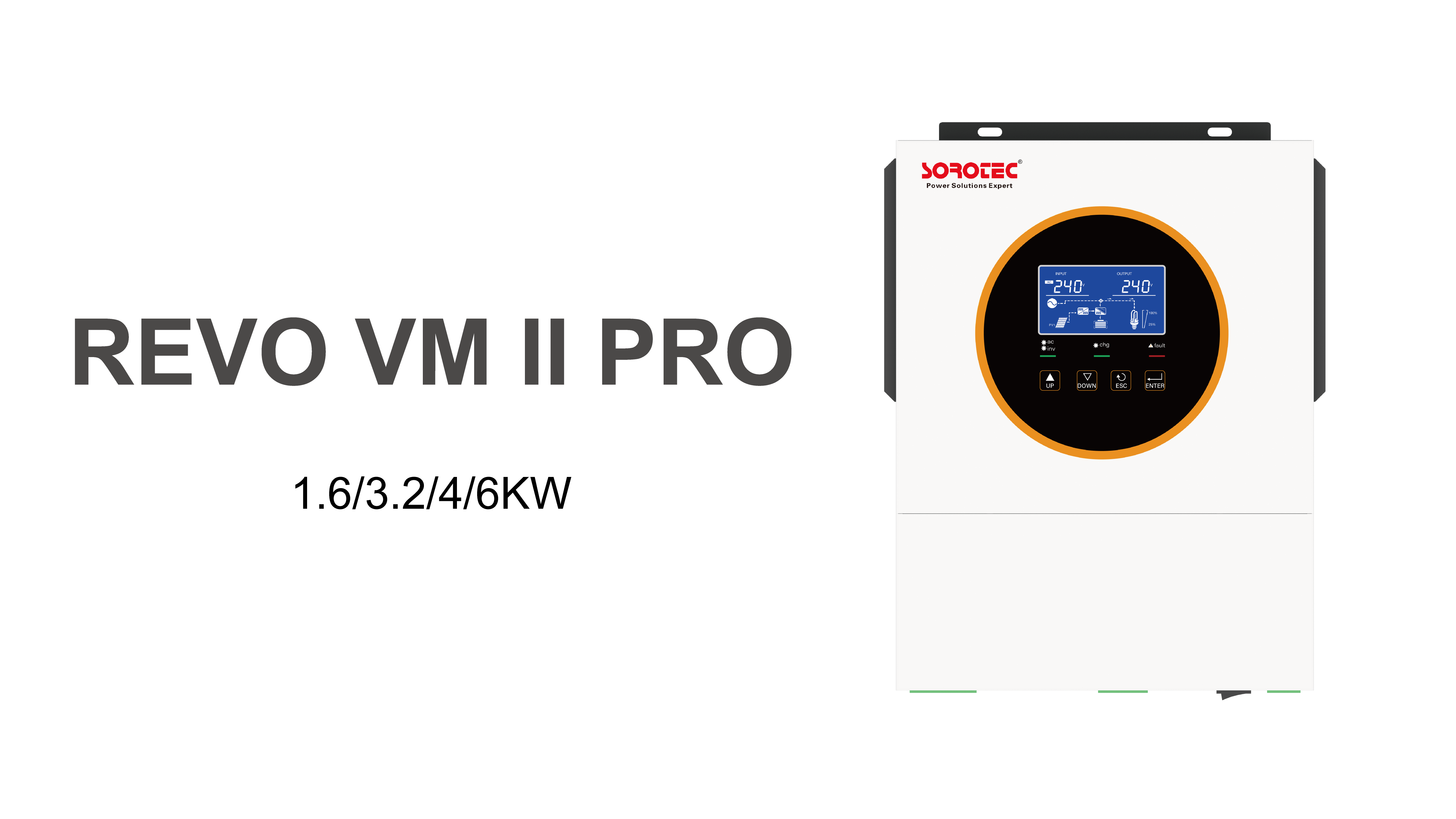 Shenzhen SORO Electronics Co., Ltd. - Wechselrichter - REVO VM II PRO Series 1.6/3.2/4/6KW REVO VM II PRO Series 6KW - Art. 57521