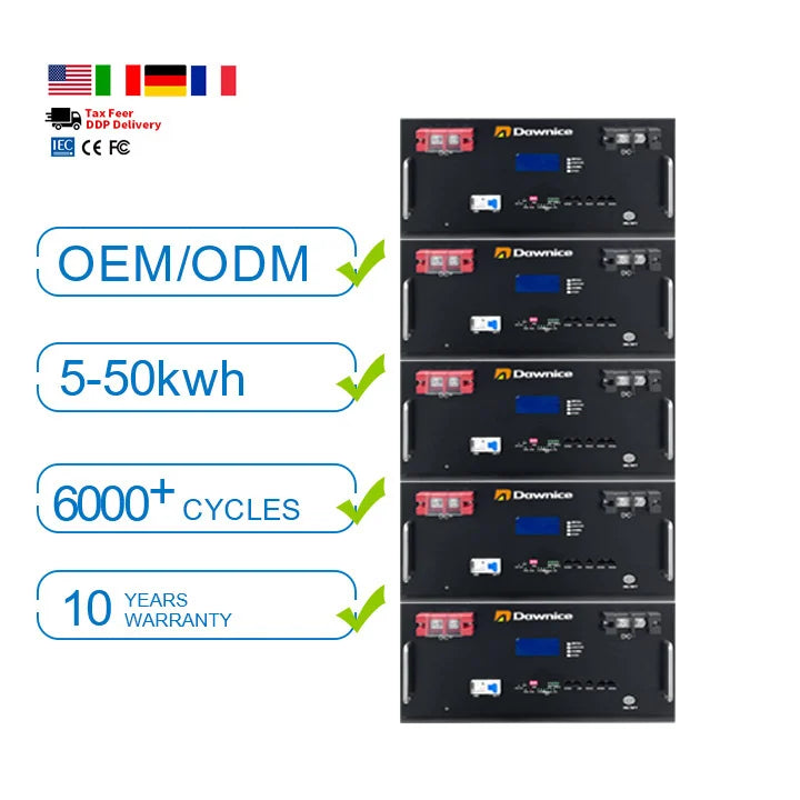 Yichun Dawnice Manufacture and Trade Co., Ltd. - Speicher - Rack Mount Cabinet Battery 10kw 20kw 48V 200Ah - Art. 29955