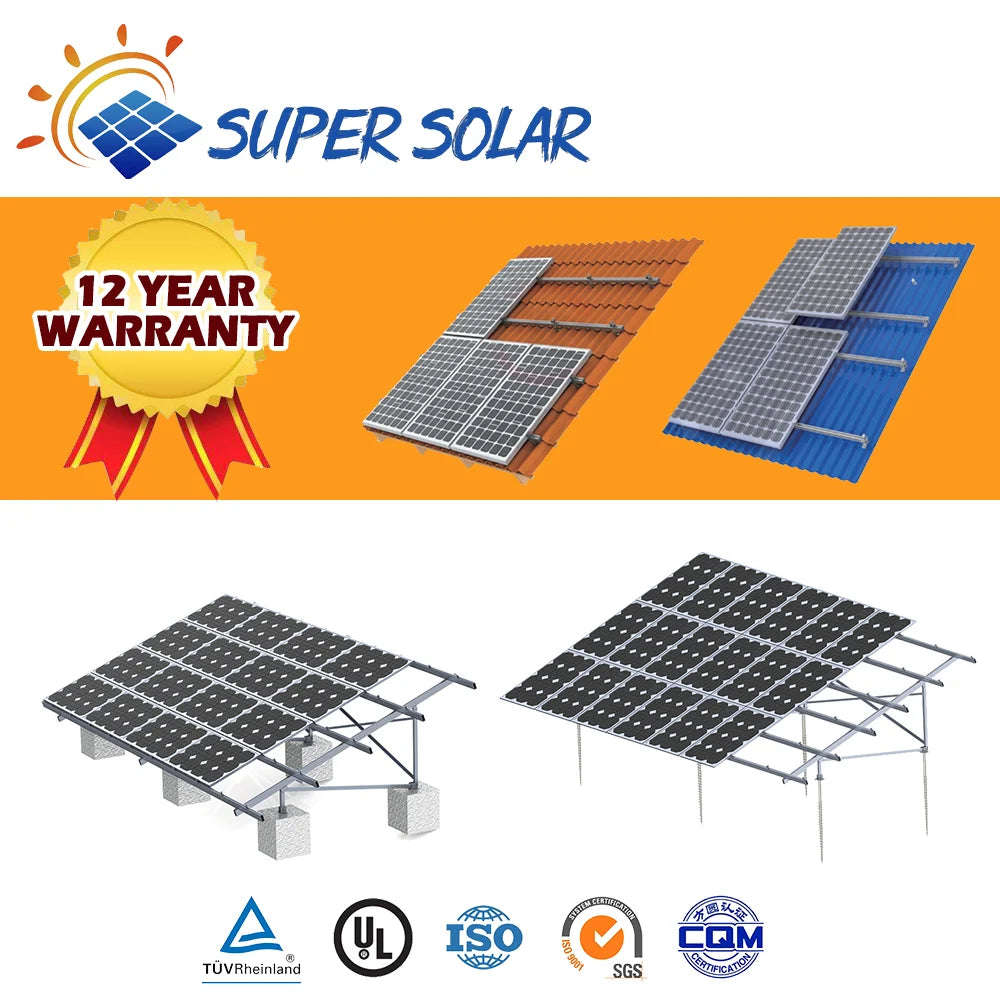 Fujian Super Solar Energy Technology Co., Ltd. - Montagesysteme - Roof-Ground Solar Mount Roof Solar Mounting System - Art. 5563