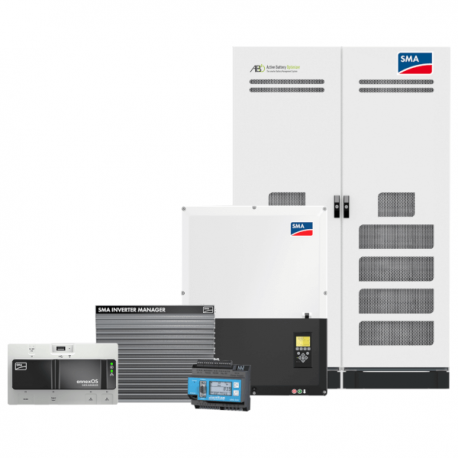 SMA Business Speicherpaket  mit 60kW Wechselrichter und 67kWh Batteriespeicher