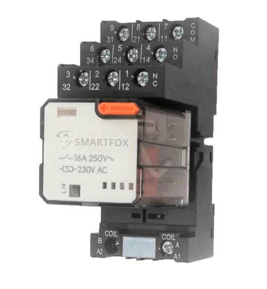 SMARTFOX Umschaltrelais 3-Wechsler 16A